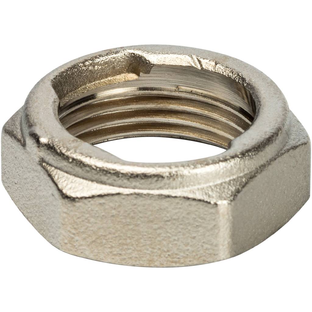 Разъемное соединение STOUT 3/4 с плоским уплотнением и обратным клапаном, никелированное, SDG-0019-020020