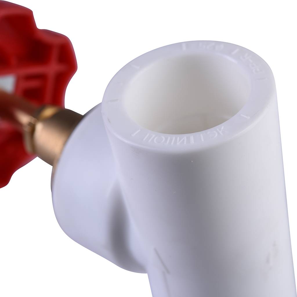 Вентиль Политэк d=25 для полипропиленовых труб под сварку (цвет белый), 9700000025