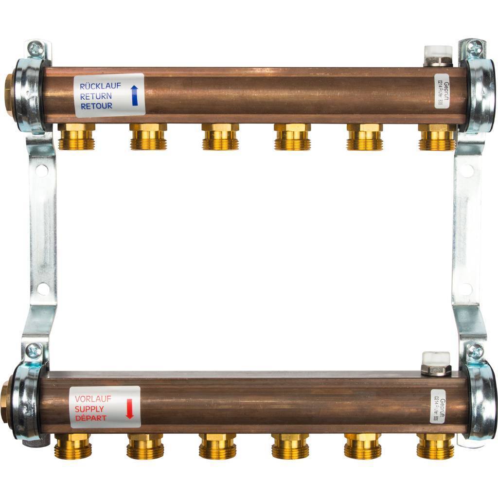 Коллектор для радиаторной разводки Watts HKV/A-6 (21.20.106), 10004546