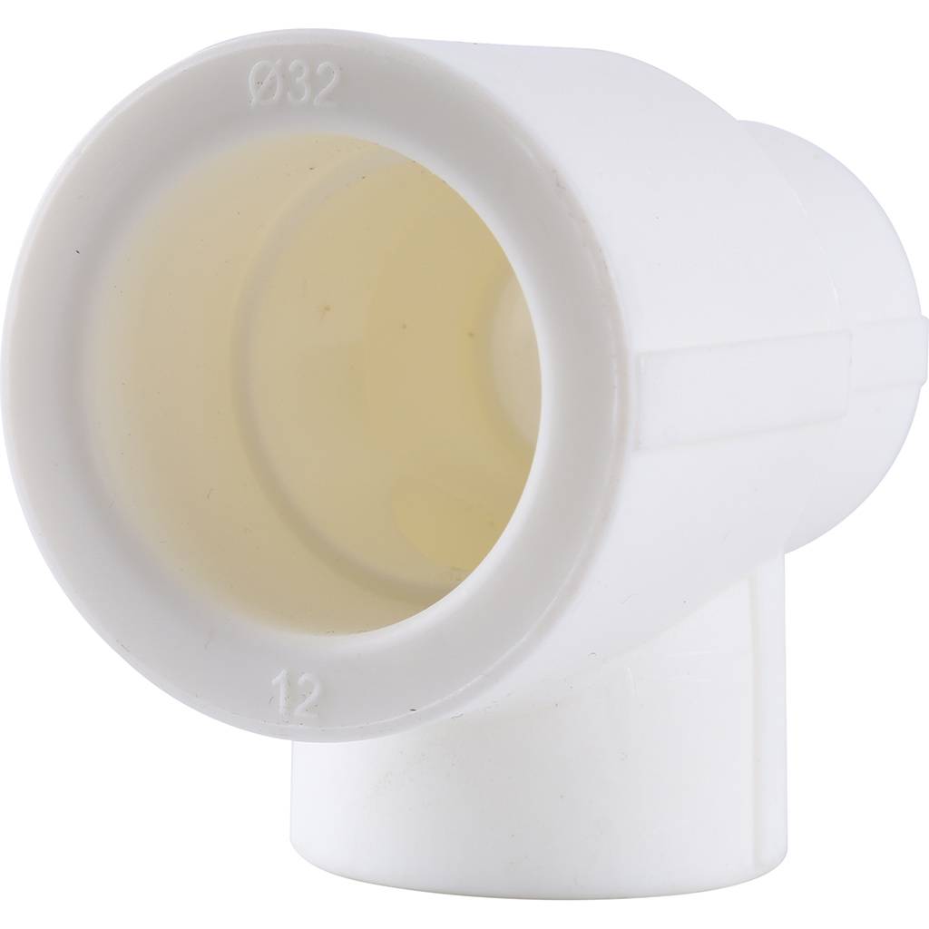 Тройник переходной Kalde 32х25х20 для полипропиленовых труб под сварку (цвет белый), 3212-tio-322520