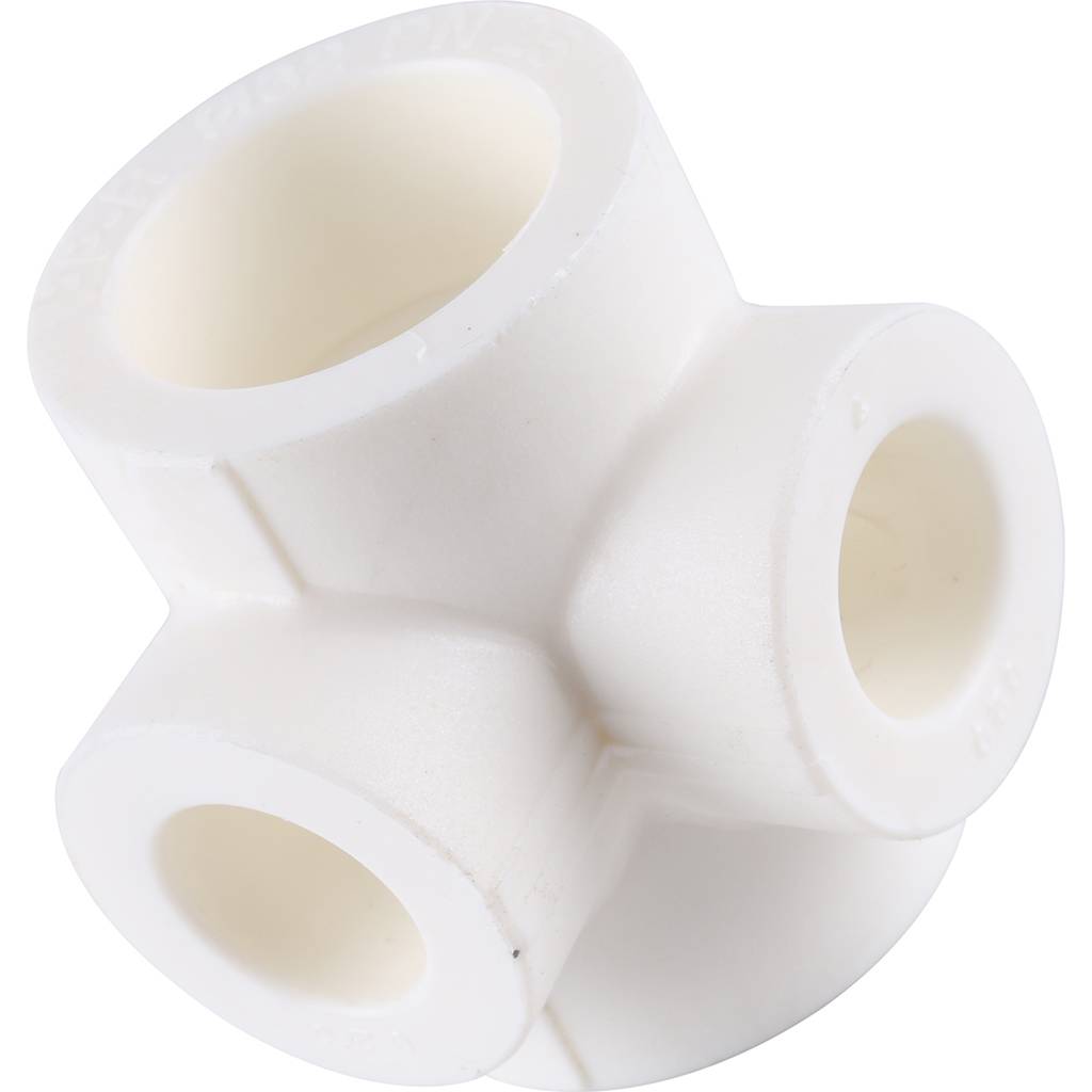 Крестовина переходная Kalde 32*25 для полипропиленовых труб под сварку (цвет белый)