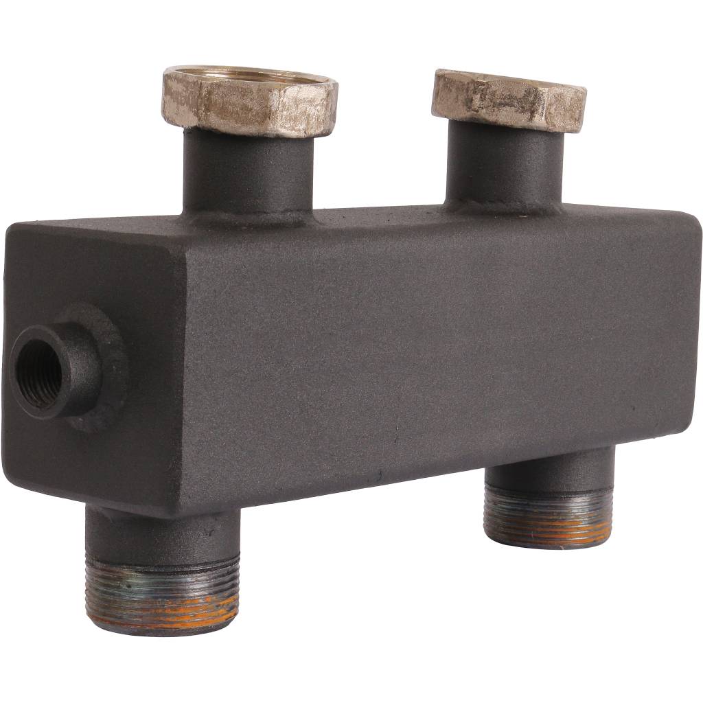 Гидравлическая стрелка с накидными гайками ROMMER RDG-0015 1 1/2, 5,60 м3/час, RDG-0015-004003