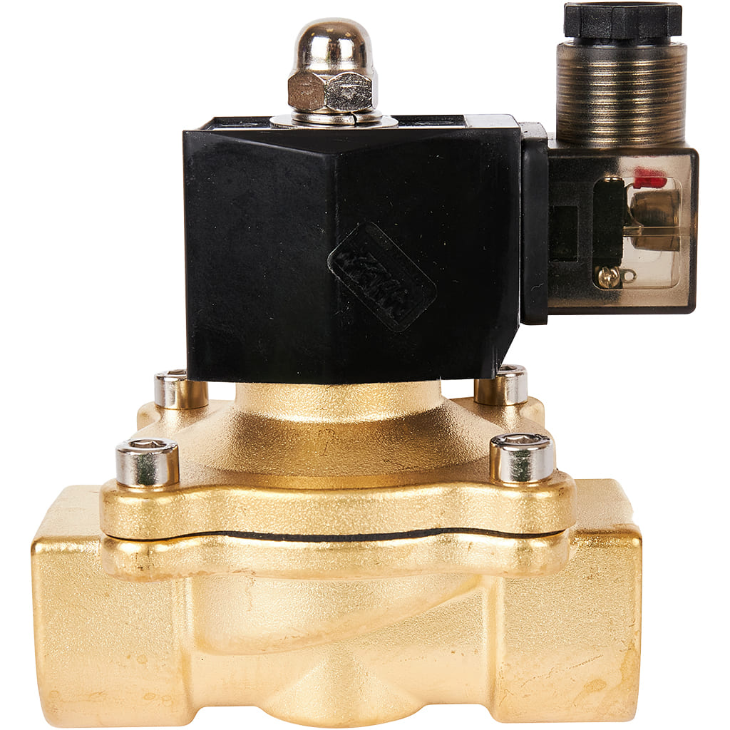 Клапан электромагнитный (соленоидный) двухходовой РОСМА СК-11-25 G1, НЗ, 220В, прямого действия, корпус - латунь, уплотнение - NBR, 00000011327