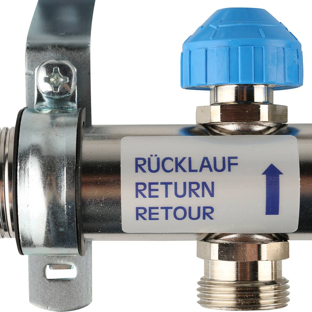 Распределительный коллектор РЕХАУ RAUTHERM S HKV-D на 10 контуров нерж .сталь (без шаровых кранов), 12081011002