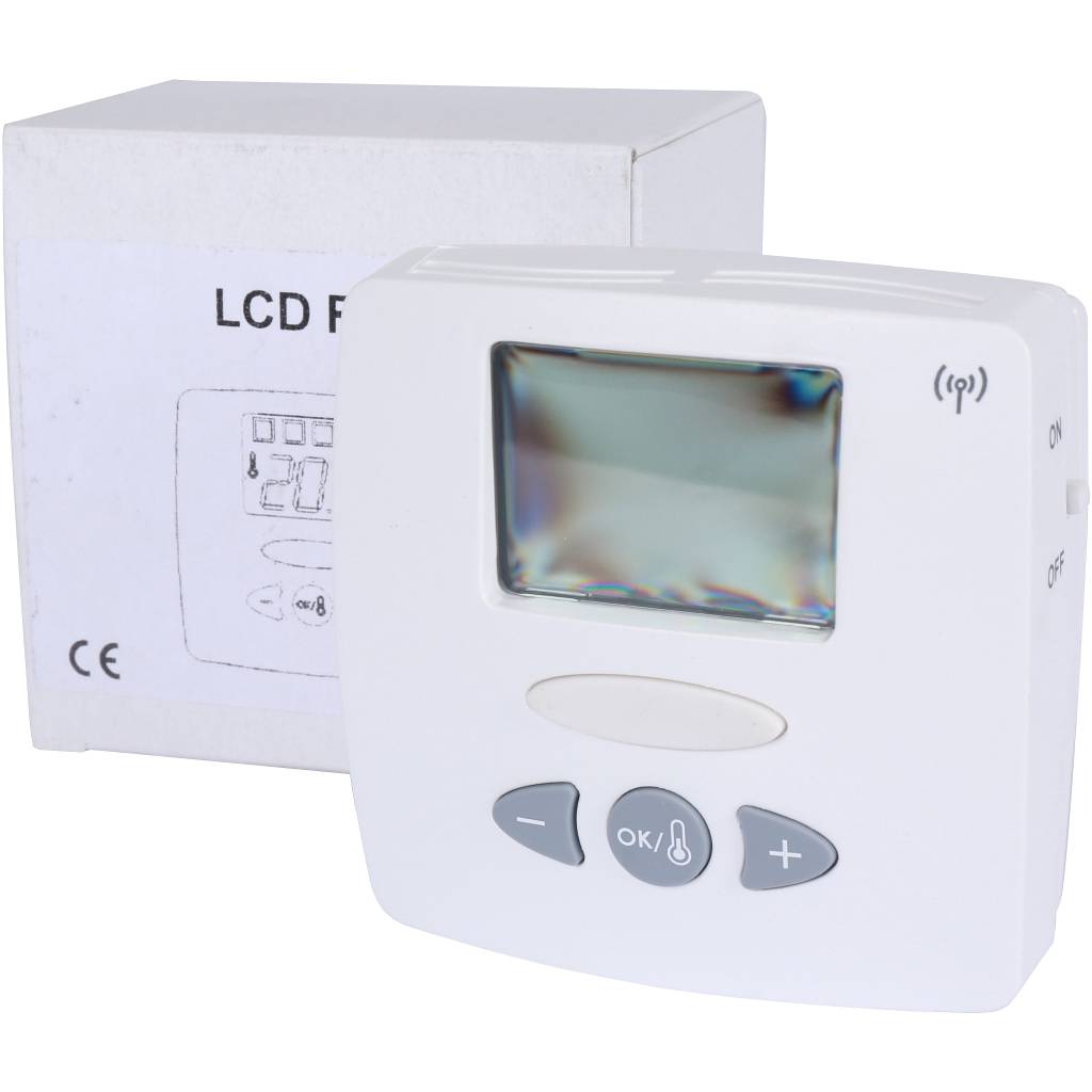 Радиотермостат комнатный электронный Watts WFHT-20433 ( на батарейках с ж/к дисплеем), 10021132