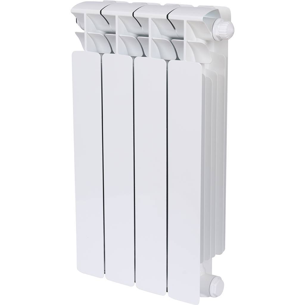 Радиатор биметаллический RIFAR BASE VENTIL 500 BVR 4 секции нижнее правое подключение (белый RAL 9016), 1RB50.VR-4