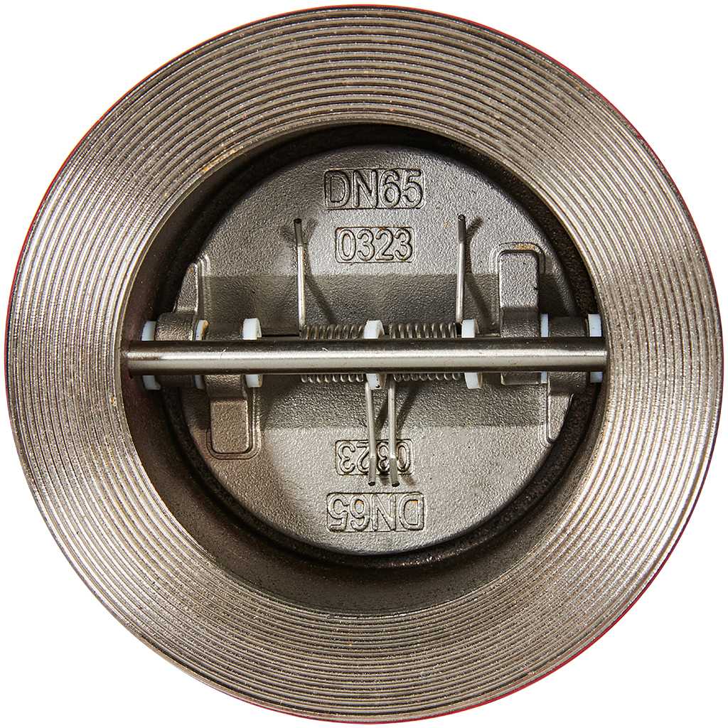 Клапан обратный двухстворчатый РАШВОРК DN065 PN16, М/Ф, 400-065-16