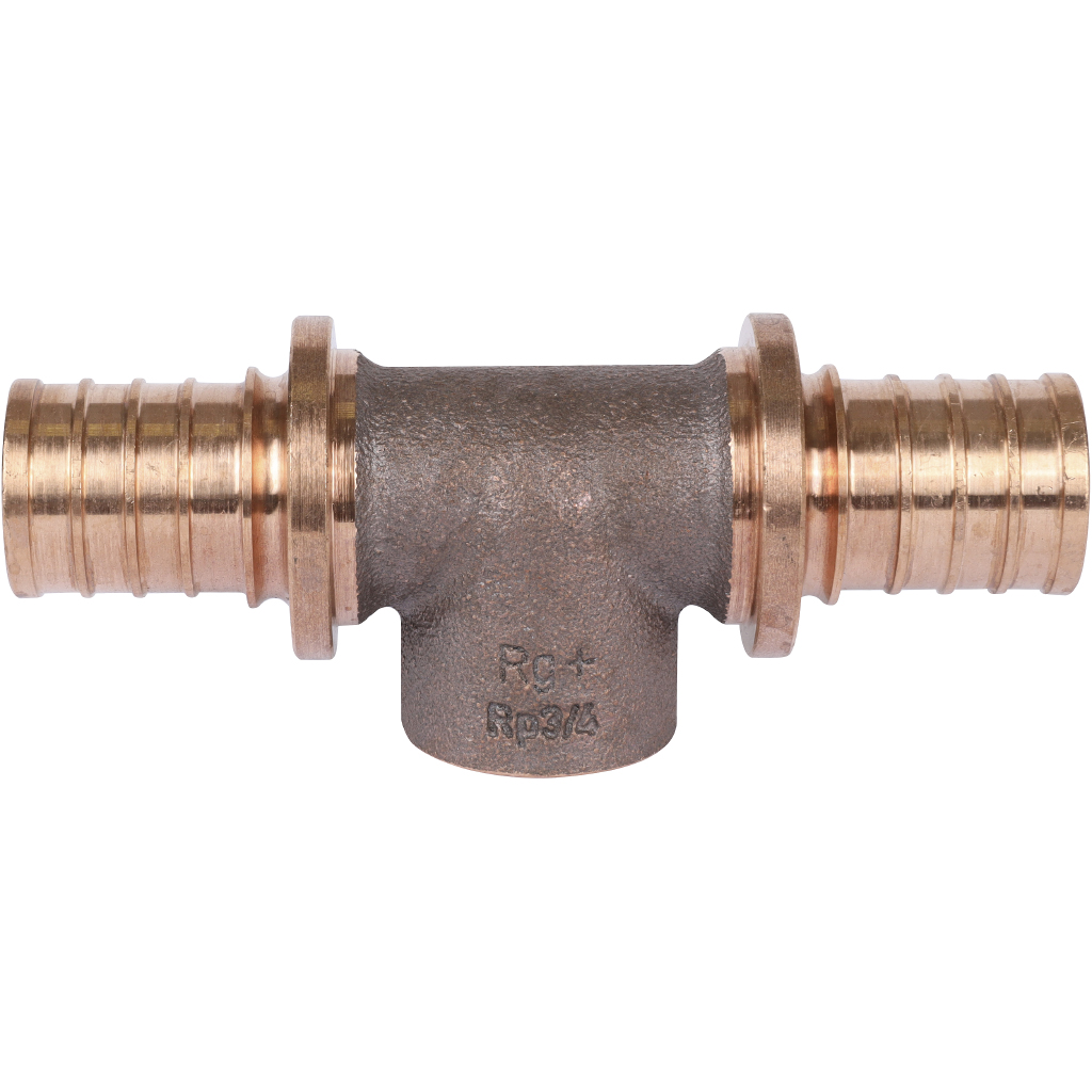 Тройник РЕХАУ RAUTITAN с внутр. резьбой на боков. проходе 32-Rp 3/4-32 RX+ для труб из сшитого полиэтилена аксиальный