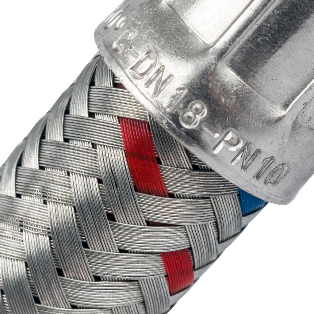 Гибкая подводка для воды STOUT НР 1 х ВР 1, длина 800 мм, SHF-0126-181515