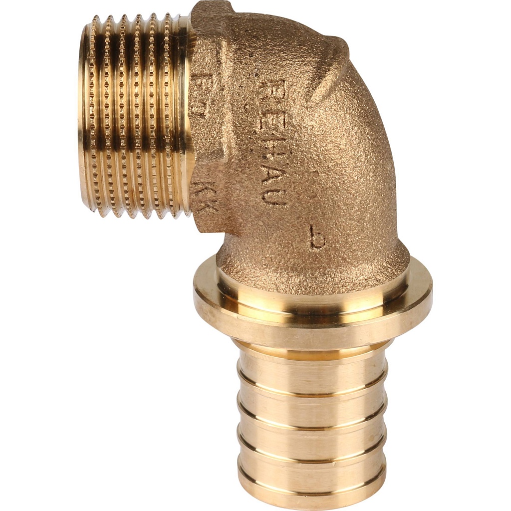 Угольник-РЕХАУ RAUTITAN переходник с наружной резьбой 32-R 1 RX+ для труб из сшитого полиэтилена аксиальный, 14563521001