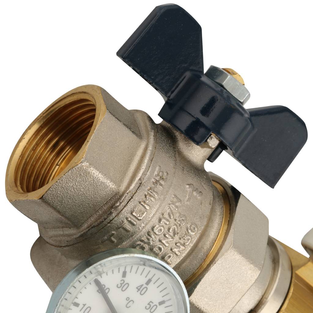 Коллектор в сборе на 9 выходов TIEMME 1х3/4 ЕК, 3870042(3875G060509)