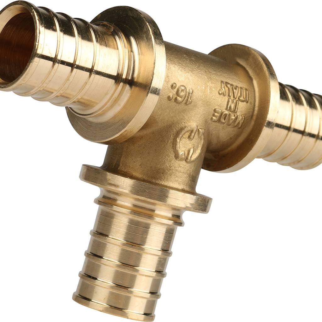 Тройник STOUT равнопроходный 25x25x25 для труб из сшитого полиэтилена аксиальный, SFA-0013-000025