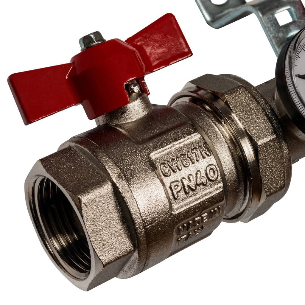 Коллектор из нержавеющей стали STOUT в сборе с расходомерами 3 вых., SMS 0907 000003