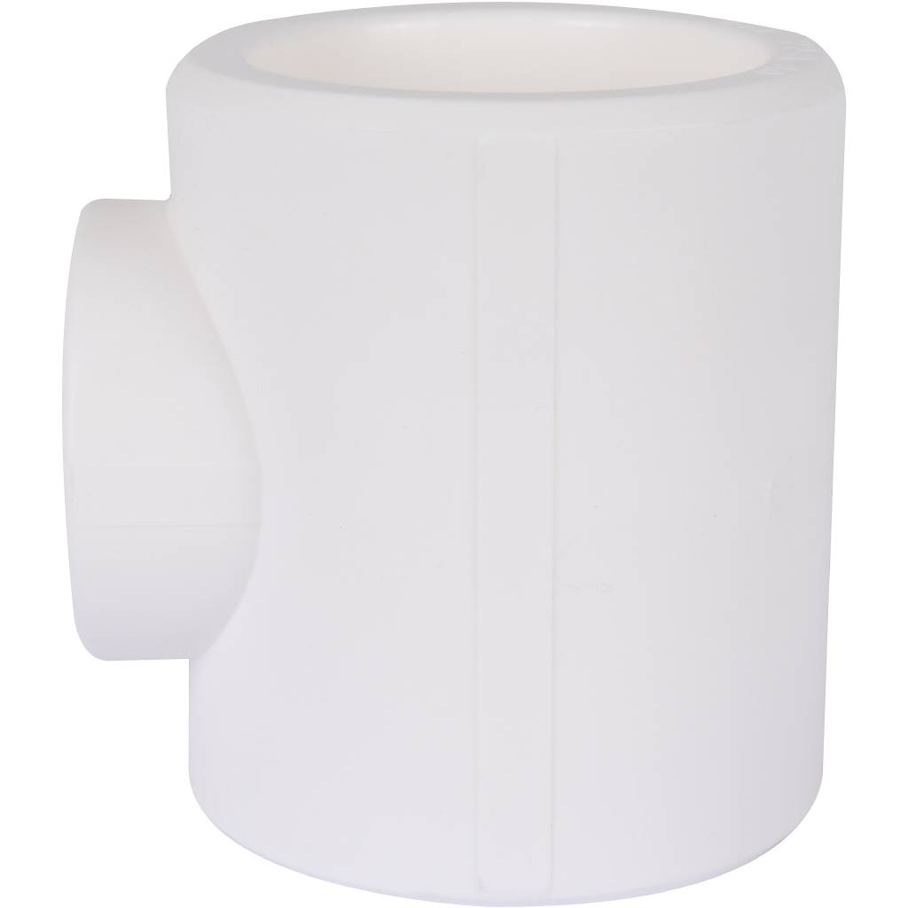 Тройник переходной Kalde 90х50х90 для полипропиленовых труб под сварку (цвет белый), 3212-tio-905090