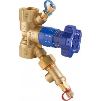 Клапан балансировочный Cimberio 787ОТDP 1/2 PN25 BB ручной с тройником для трубки, CIM 787OTDP 12