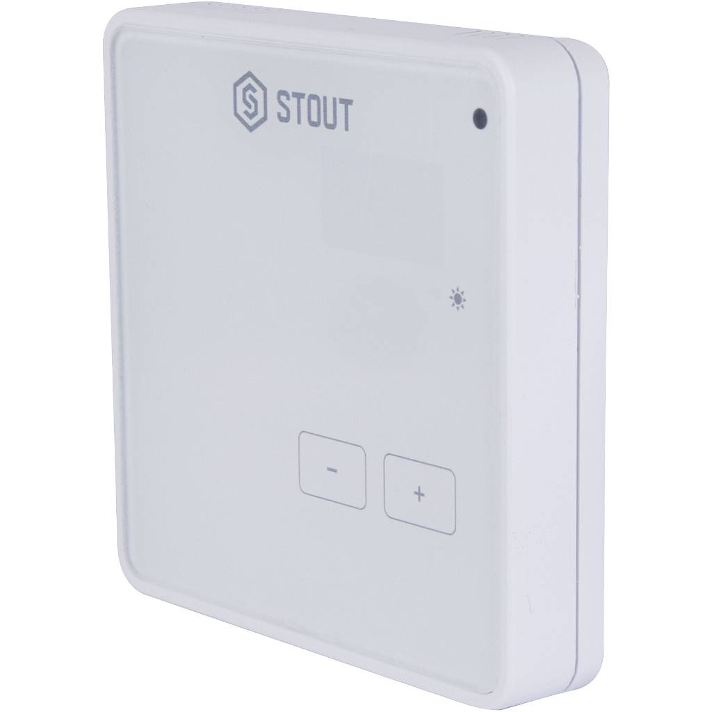 Проводной комнатный регулятор STOUT R-9z, белый, STE-0101-009003