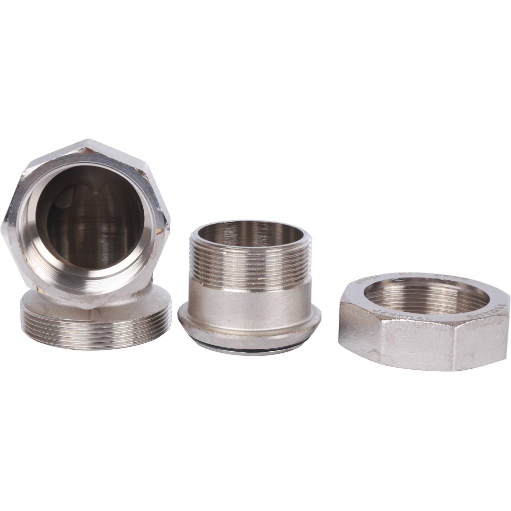 Разъемное угловое соединение STOUT американка ВН 2 уплотнение под гайкой o-ring кольцо, никелированное, SFT-0057-000002