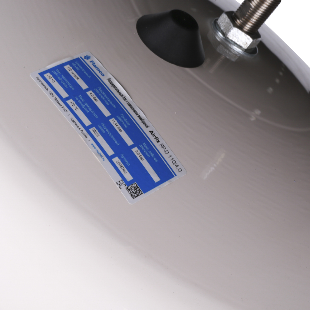 Расширительный бак Flamco Airfix RP (водоснабжение) Airfix RP 110л/4,0 - 8bar, 26067RU