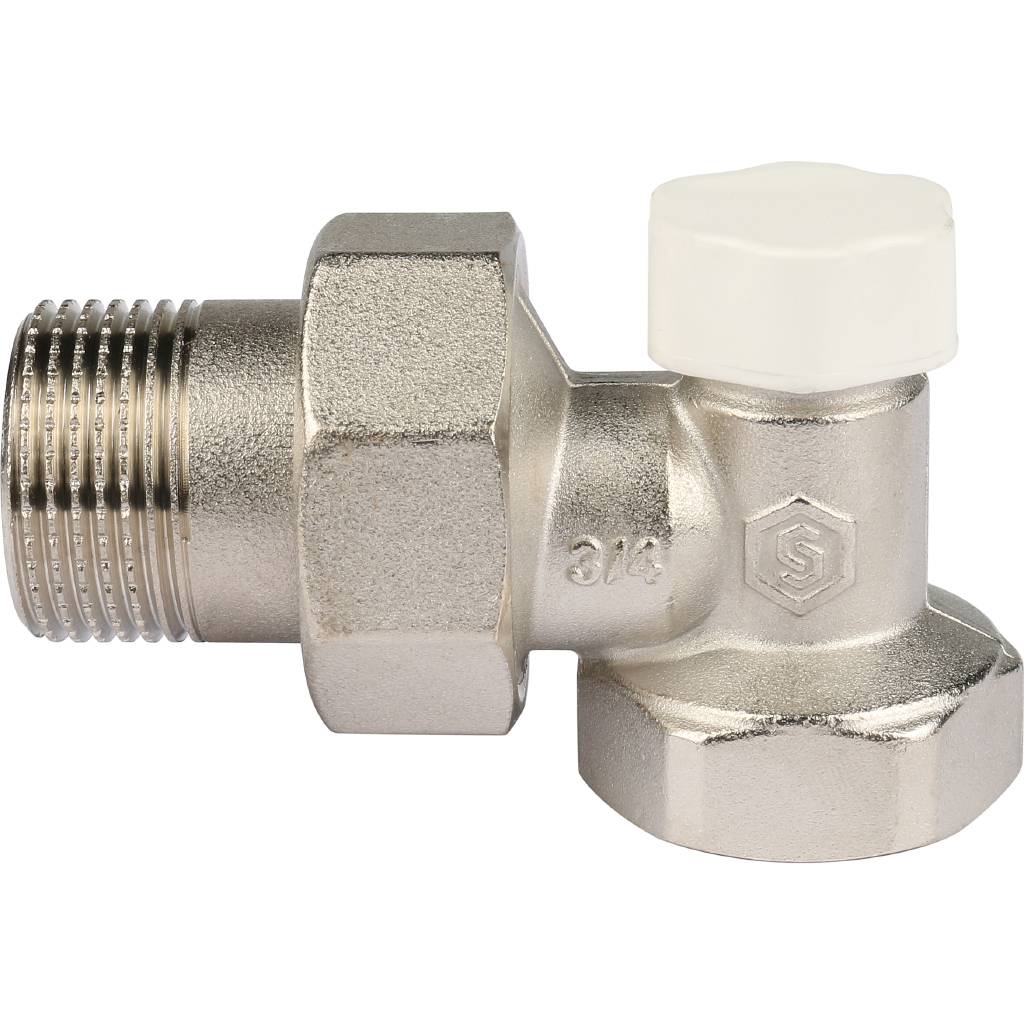 Клапан запорно-балансировочный STOUT SVL угловой 3/4, SVL-1156-000020