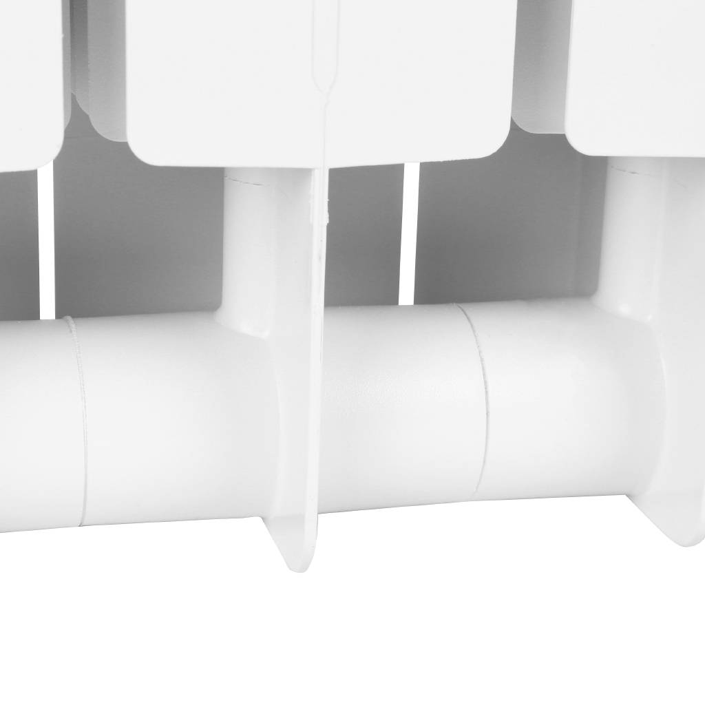 Распродажа: Радиатор биметаллический STOUT STYLE 350 4 секции боковое подключение (белый RAL 9010), SRB-0110-035004