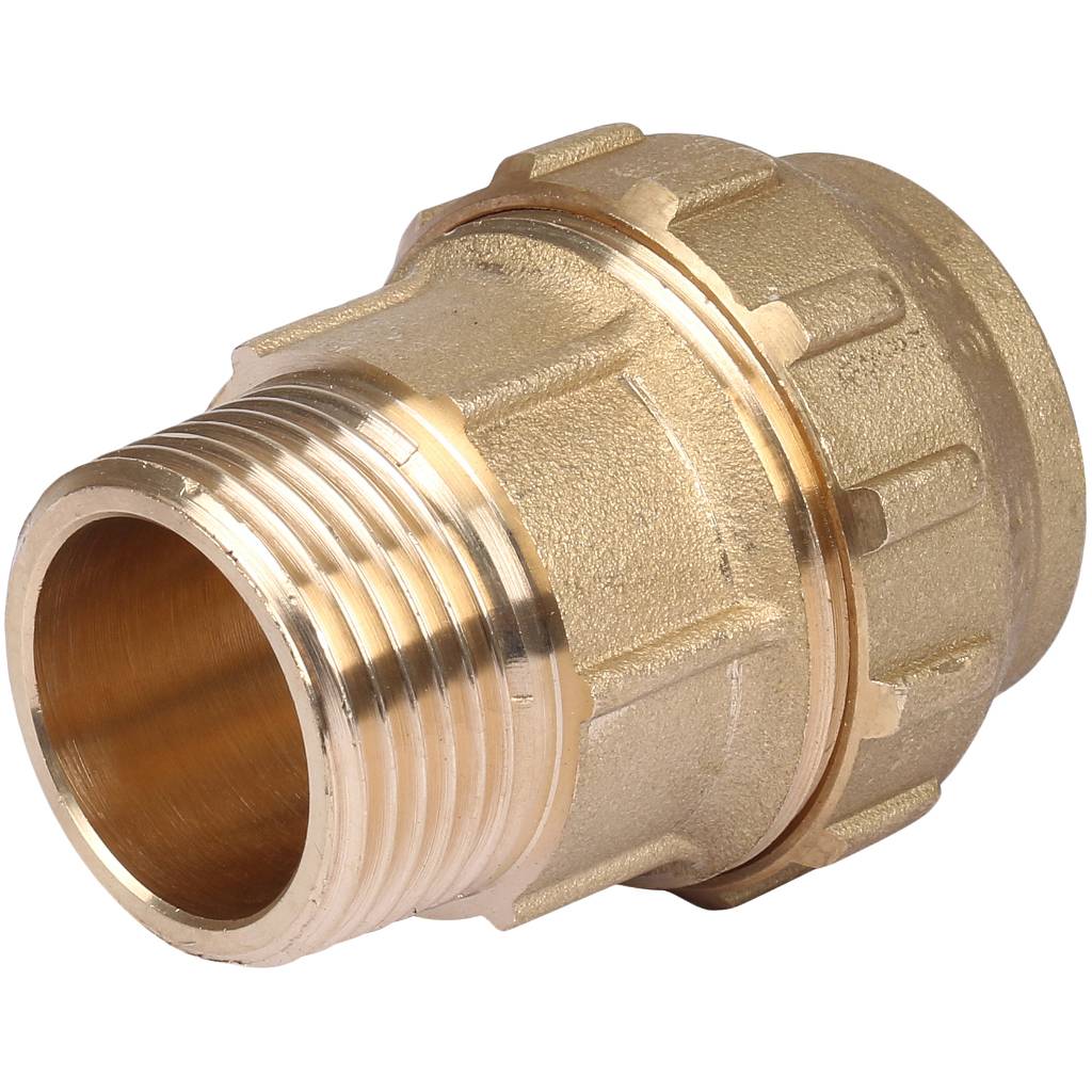 Муфта TIEMME с наружной резьбой 32х1 для труб ПНД винтовой, 3400001