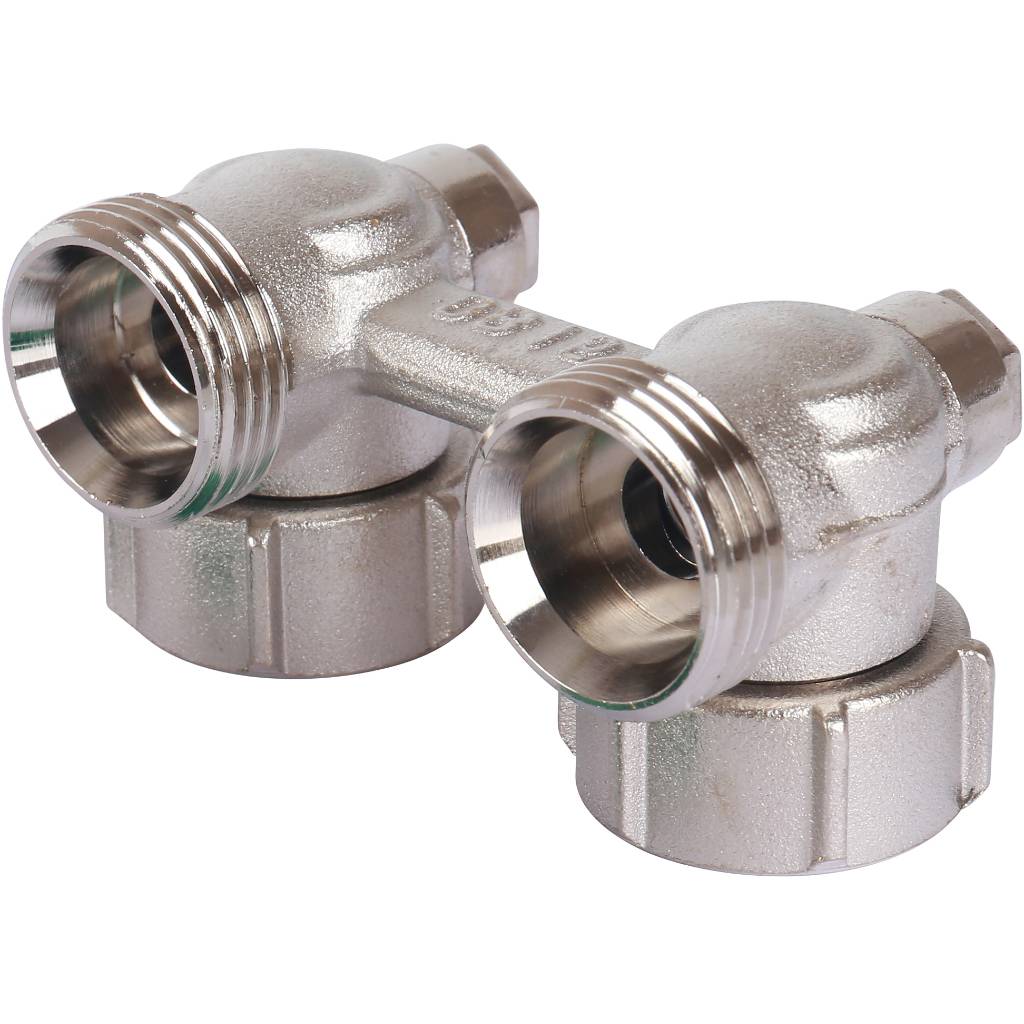 Узел подключения Meibes панельных радиаторов Тип E2/50 угловой, 3/4 BPx3/4 HP, F10016