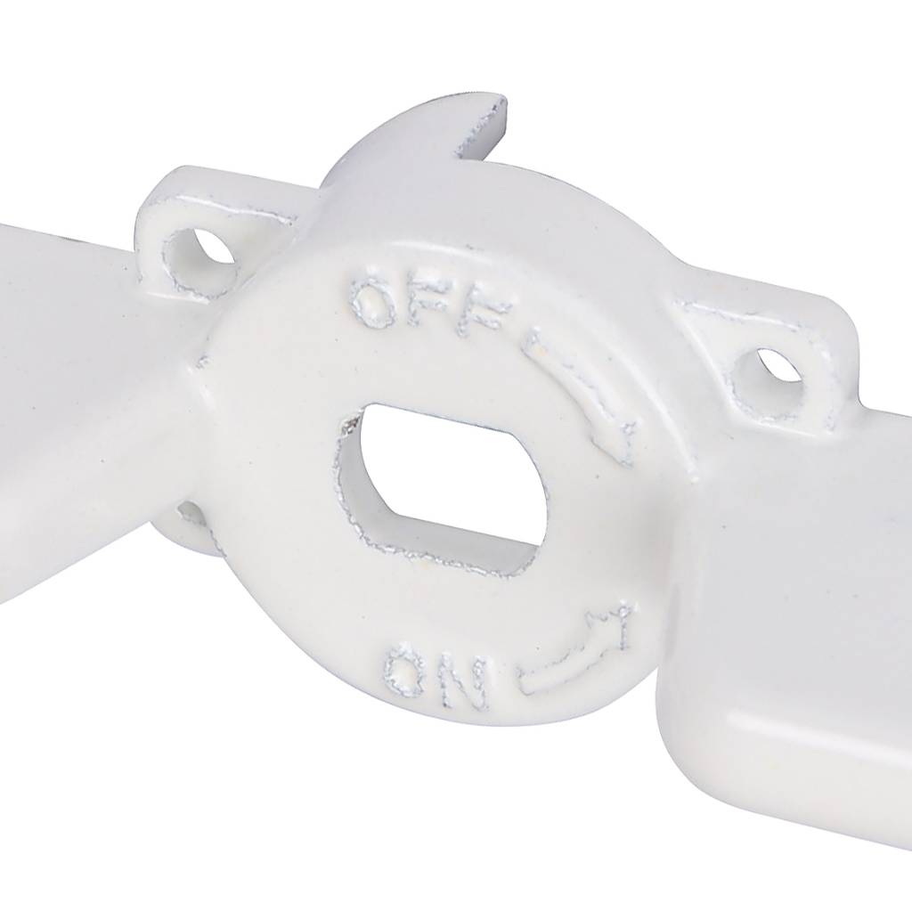 Ручка-бабочка STOUT для шарового крана STOUT 1/2 -3/4 (Белая), SVB-BUT-1234-01