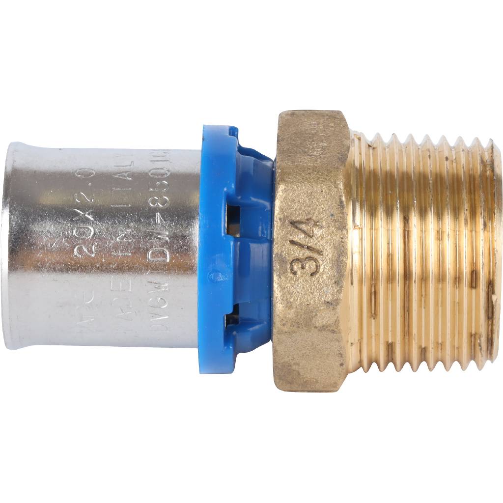 Переходник APE с наружной резьбой 3/4 х20 для металлопластиковых труб прессовой, ARL1004200