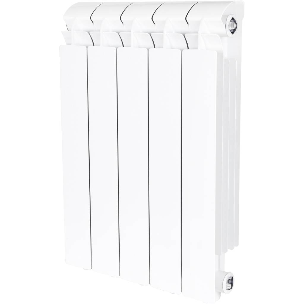 Радиатор алюминиевый Global VOX- R 500 5 секций боковое подключение (белый RAL 9010), VX05001005