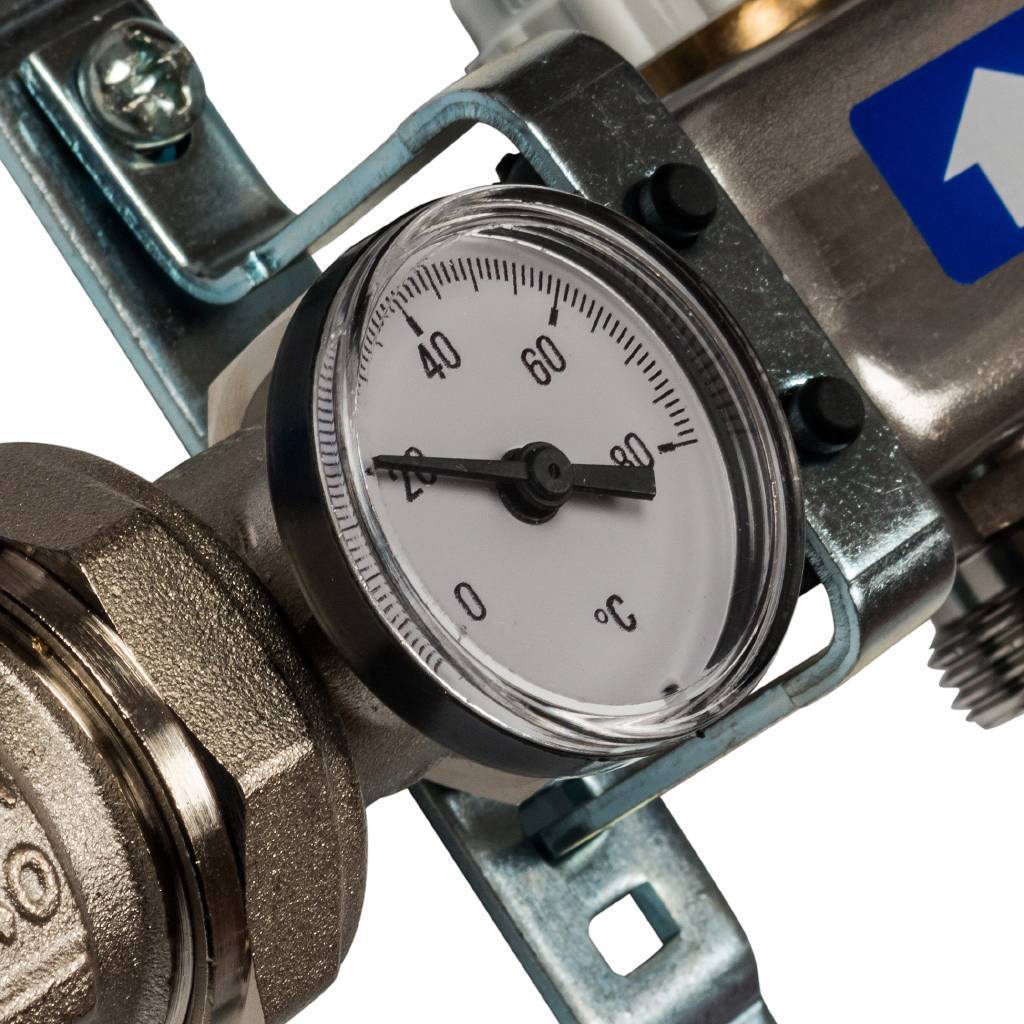 Коллектор из нержавеющей стали в сборе с расходомерами STOUT 4 выхода, SMS 0907 000004