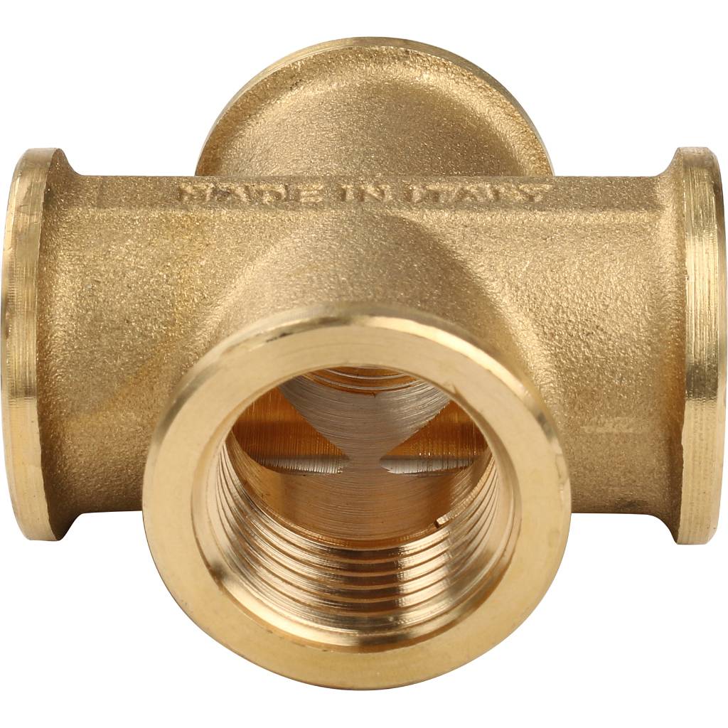 Крестовина TIEMME ВВ 1/2 для стальных труб резьбовой, 1500103