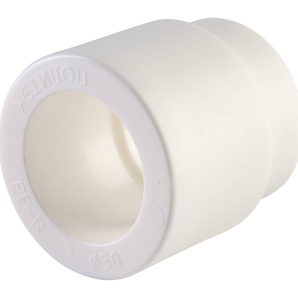 Муфта переходная внутр./наруж. Политэк 50х32 для полипропиленовых труб под сварку (цвет белый)