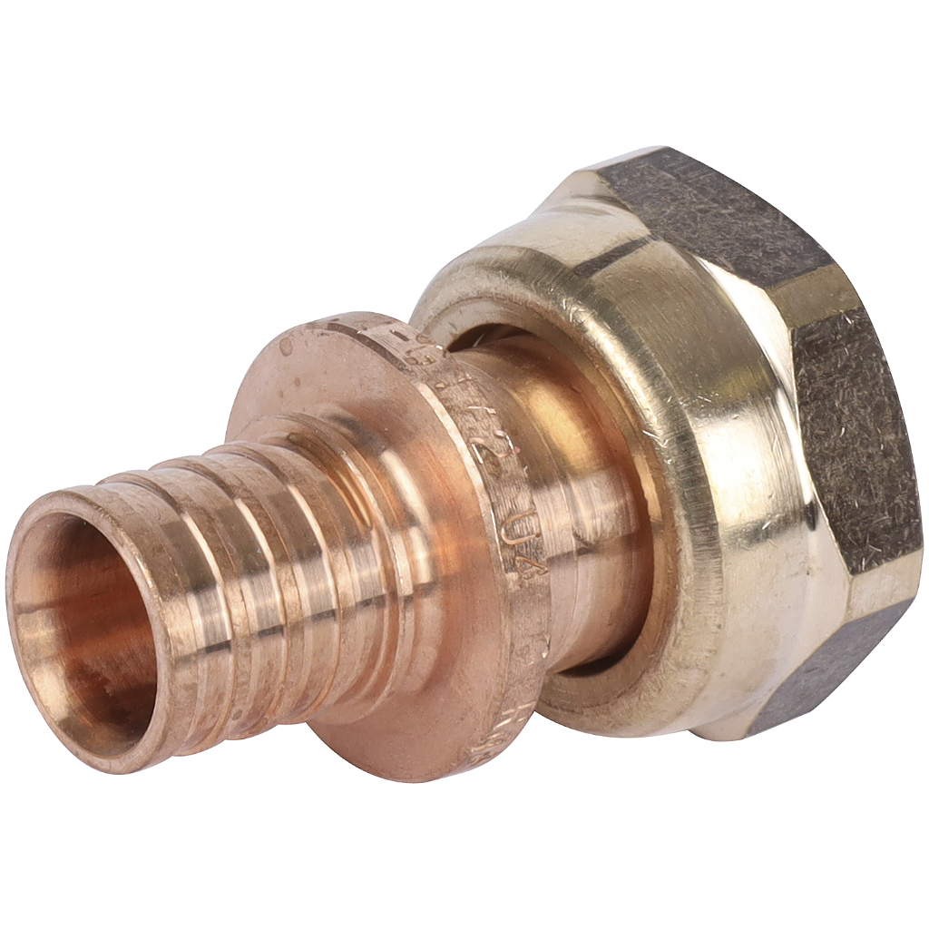 Переходник РЕХАУ RAUTITAN с накидной гайкой 16-G 1/2 RX+ для труб из сшитого полиэтилена аксиальный