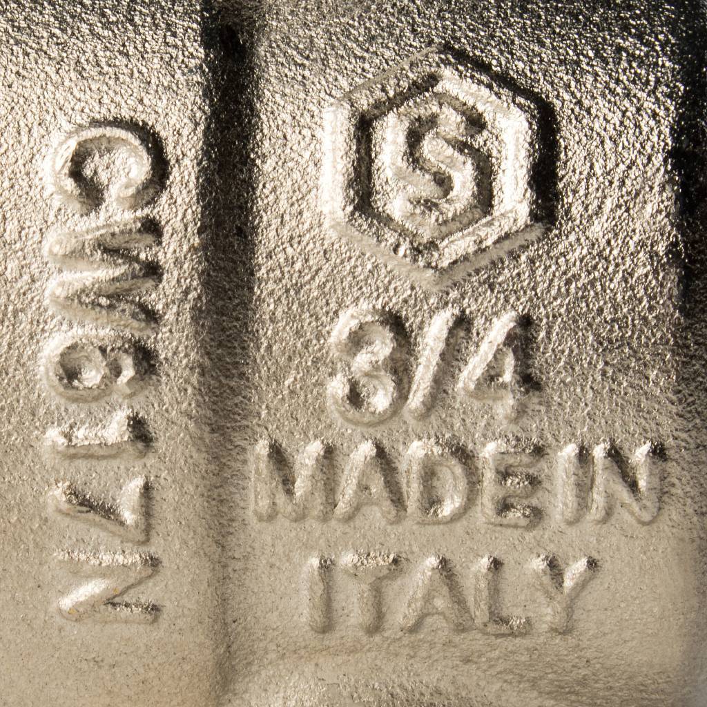 Кран шаровой полнопроходной STOUT угловой, ВР/НР, ручка бабочка 3/4, американка, SVB-0008-000020