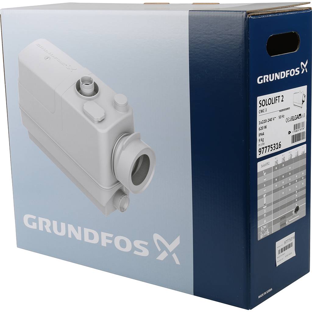 Установка канализационная GRUNDFOS Sololift2 CWC-3, 97775316