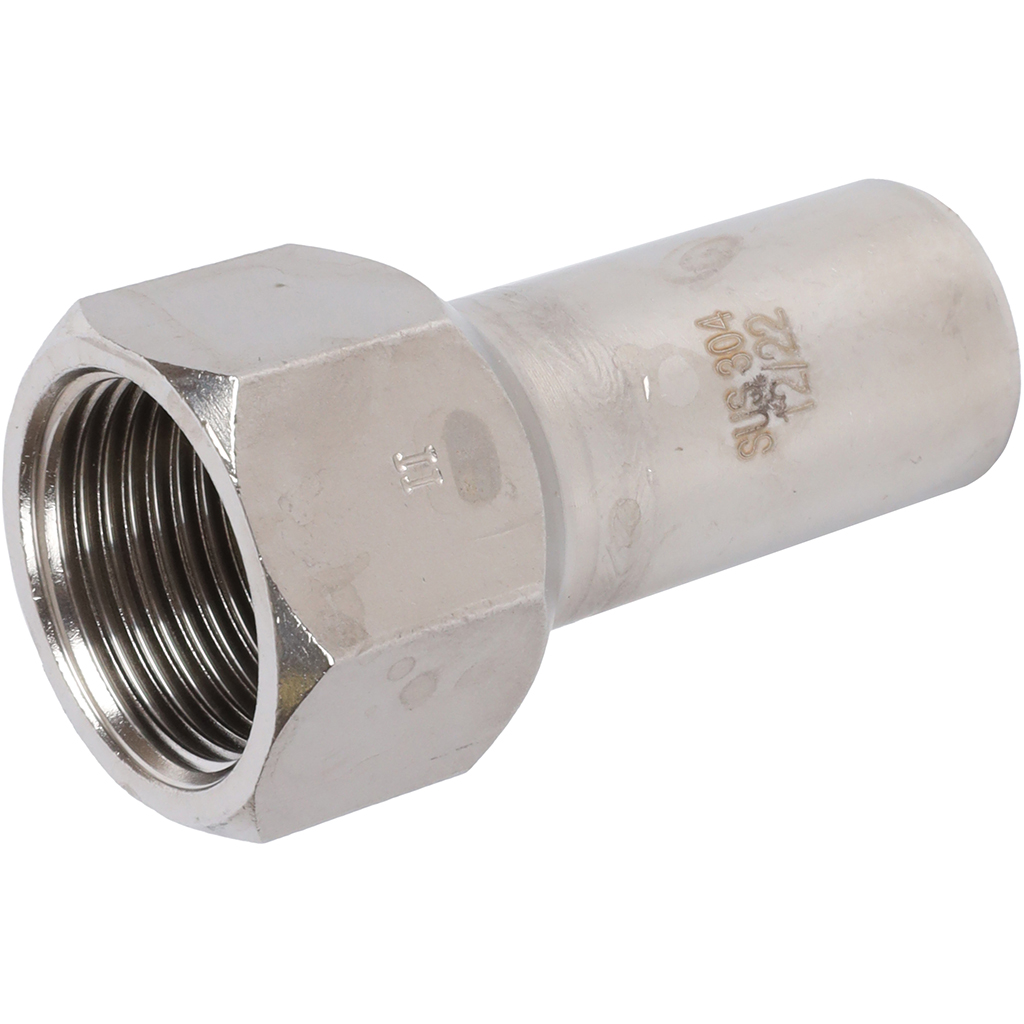 Вставка переходная НПр-ВР ROMMER 22х3/4 из нержавеющей стали прессовой