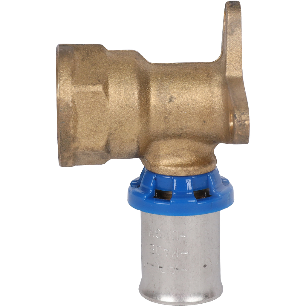 Угольник APE настенный с креплением удлинённый 1/2 х16 для металлопластиковых труб прессовой, ARL3503100