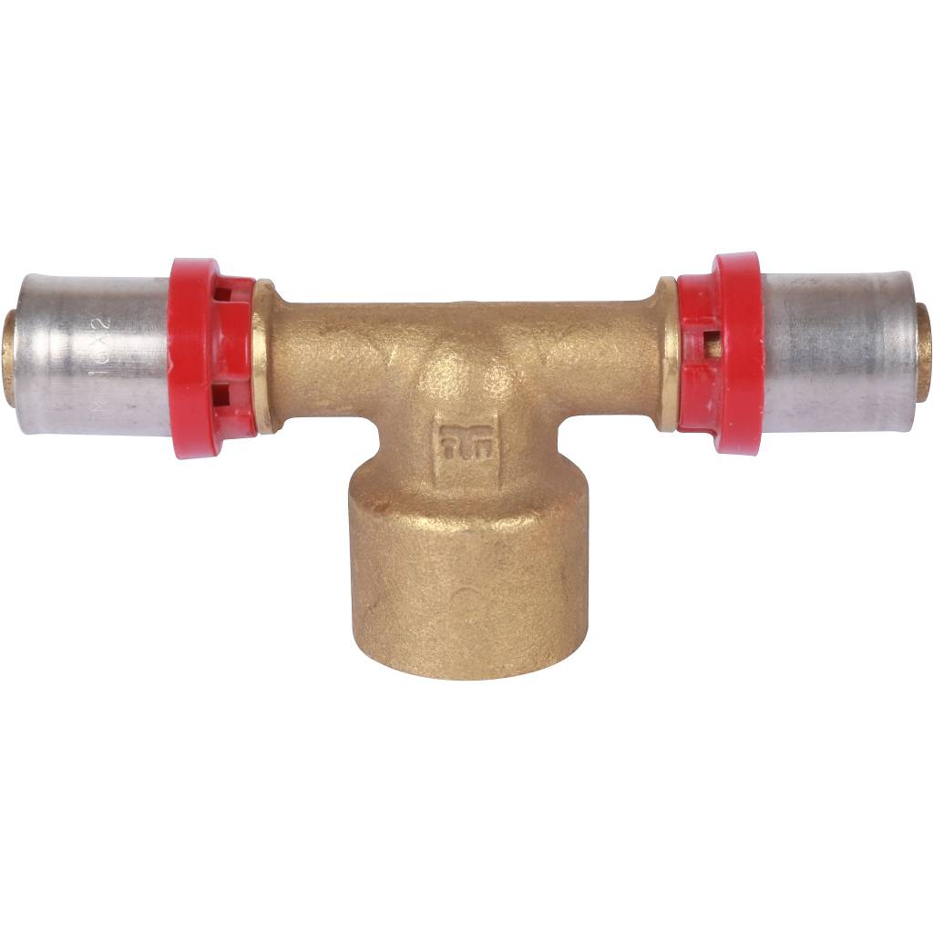 Тройник TIEMME с внутренней резьбой 16х1/2x16, 1670005(аналог 1650031)