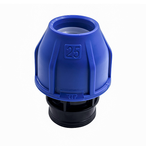 Муфта компрессионная, полипропилен внутренняя резьба 25х 3/4, для полиэтиленовых труб, РТП