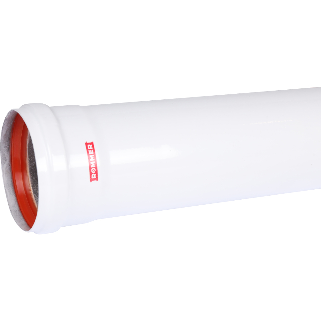 Удлинитель дымохода традиционный ROMMER D80(п-м), L1000