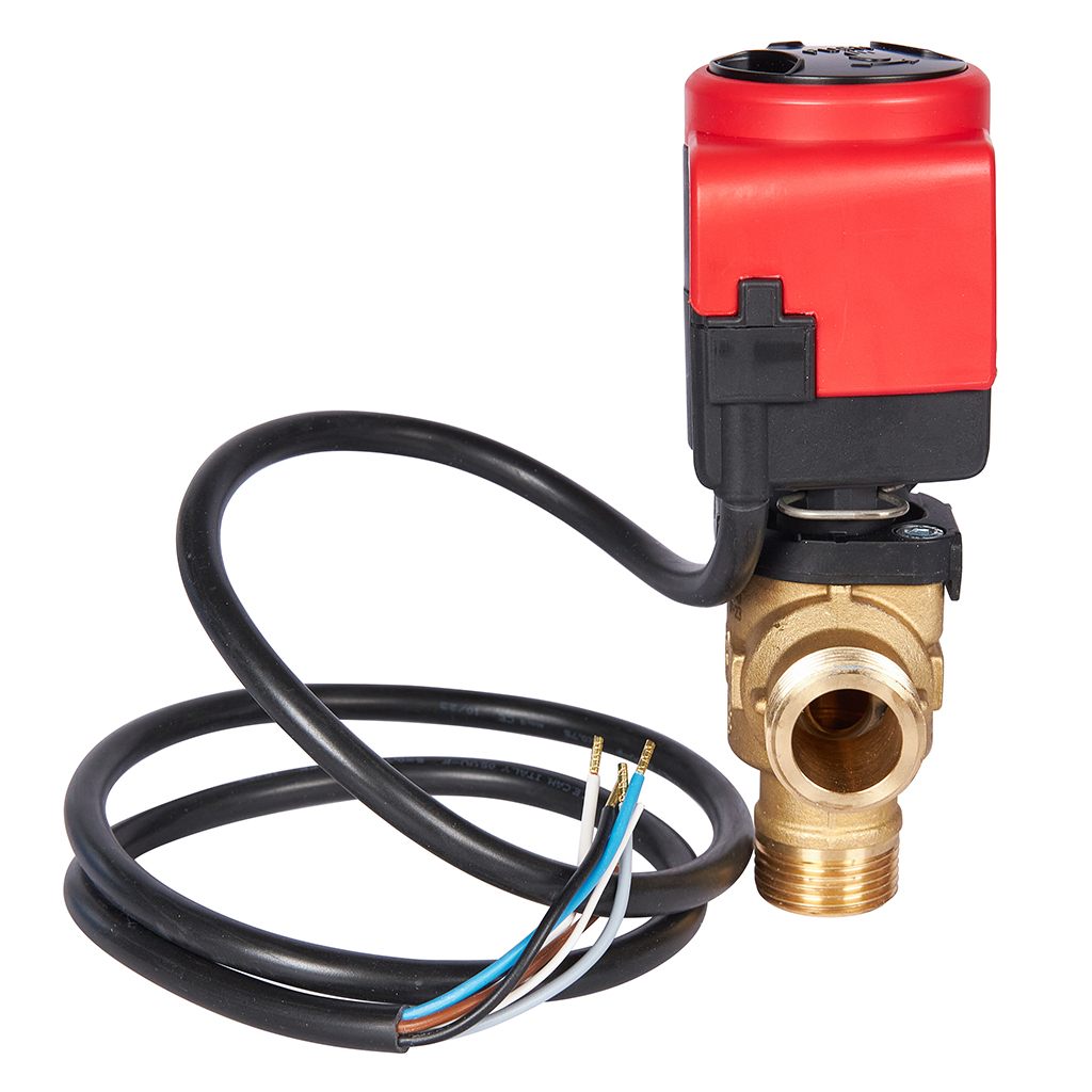 3-Ходовой зональный клапан, сервопривод 230V STOUT с кабелем 1м,, НР 3/4, SVM-0170-300020