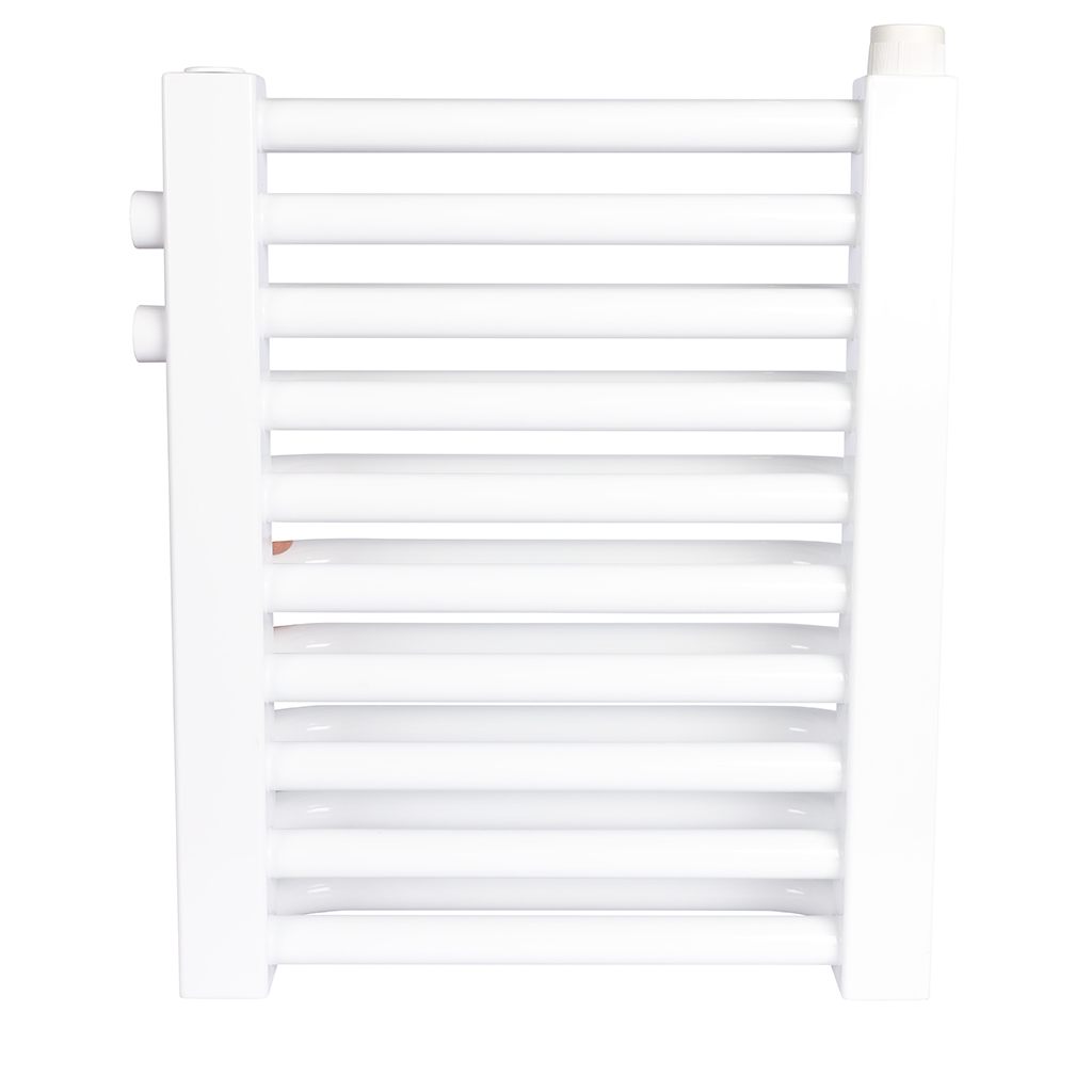 2-х трубчатый радиатор стальной ROMMER RST 2030/10 секций нижнее правое подключение RAL9016, RST-203010-020