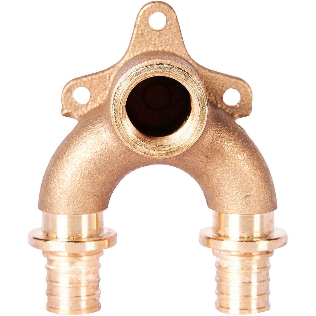 SFA-0040-002012 STOUT Проточный настенный угольник 20x1/2  бронзовый для труб из сшитого полиэтилена (340034G042028B)