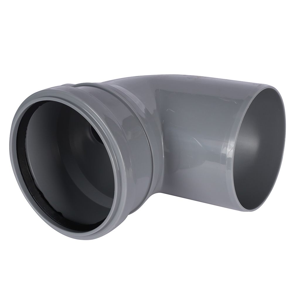 Отвод Политэк 110х90 с выходом 50 прямой, 300111050