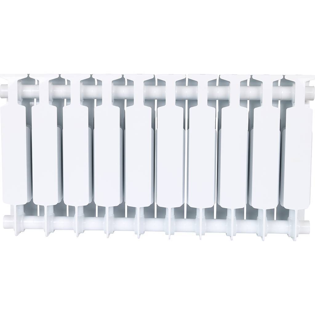 Радиатор биметаллический RIFAR MONOLIT 350 10 секций боковое подключение (белый RAL 9016), 3RM35-10