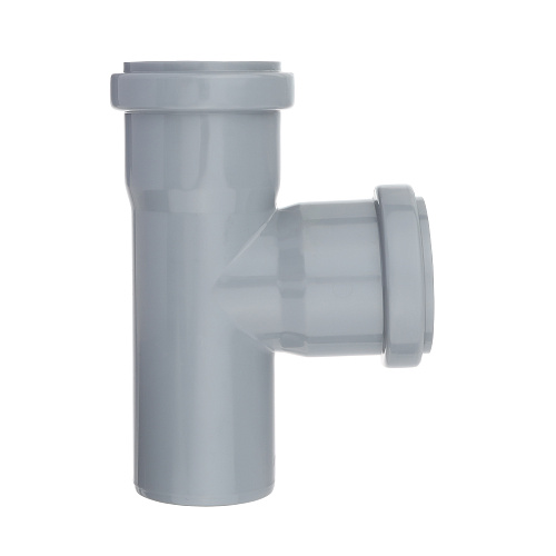 Тройник ВК ПП 50/50х87, серый,РТП