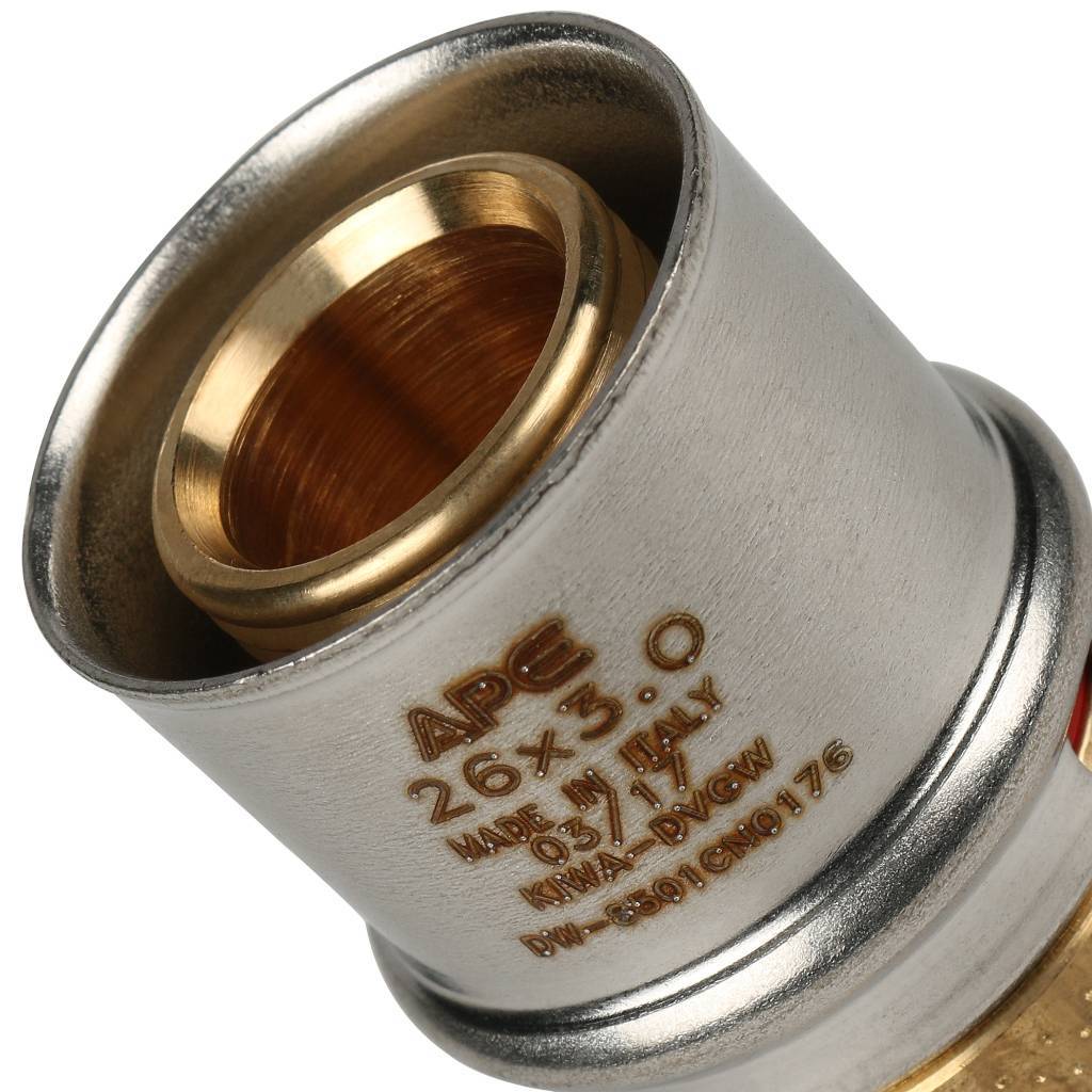 Муфта STOUT соединительная переходная 26х20 для металлопластиковых труб прессовой, SFP-0004-002620