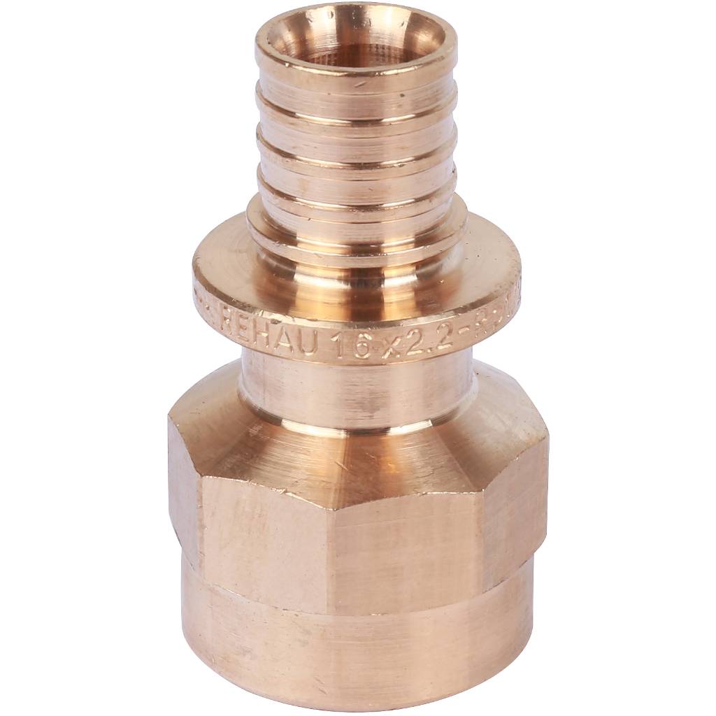 Переходник РЕХАУ RAUTITAN с внутренней резьбой 16-Rp 1/2 RX+ для труб из сшитого полиэтилена аксиальный