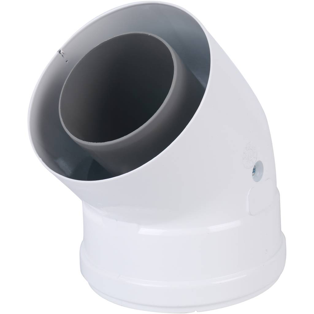 Коаксиальный отвод полипропиленовый Baxi 45°, диам. 80/125 мм, HT