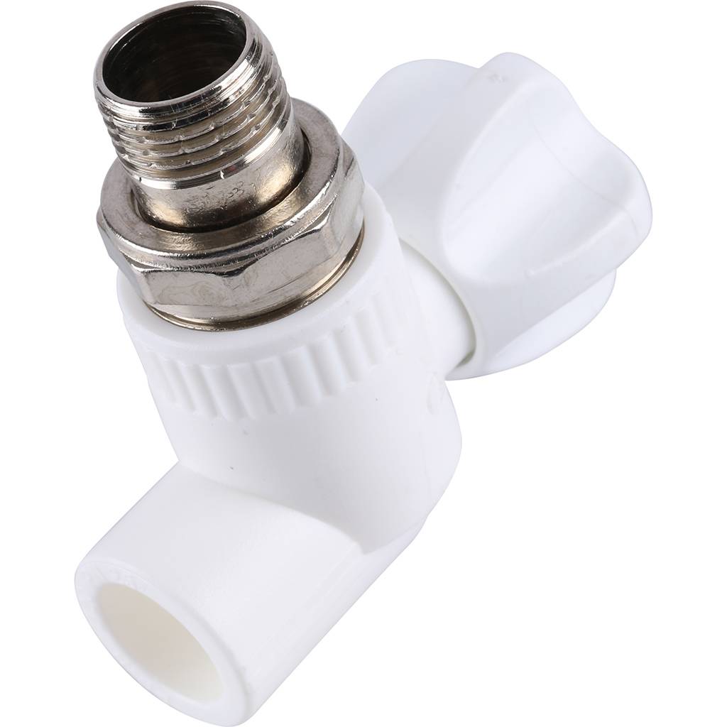 Кран шаровой Kalde разборный угловой с накидной гайкой 20х1/2, 3242-vre-200b00